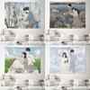 Couple Illustration Background Hanging Cloth Bedroom Living Room Tapestry Home Wall Decoration Tapestry