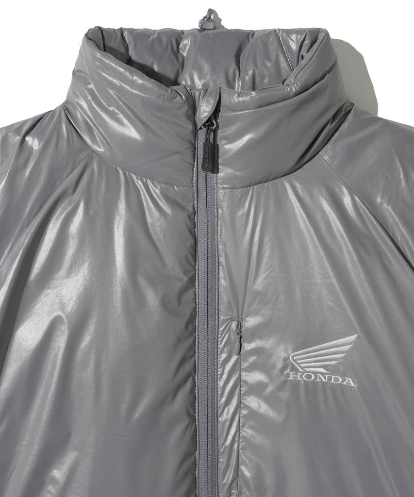 Phyps Motorcycle H-Tech Non Quilting Shorts Padded Down Jacket Charcoal