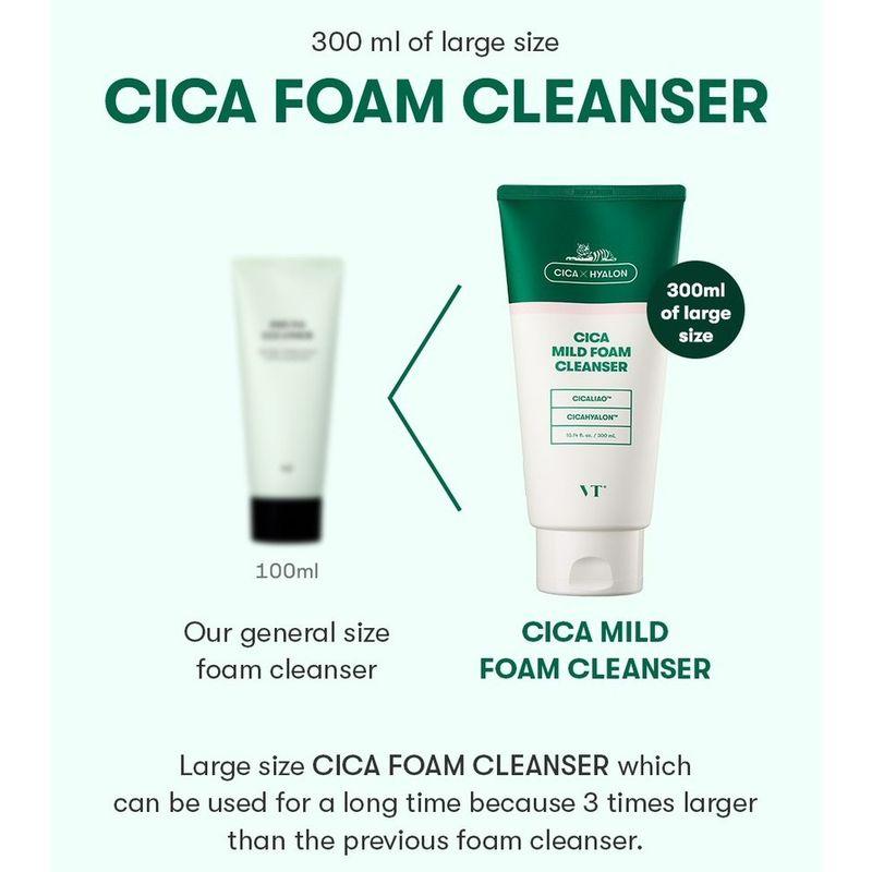 VT COSMETICS Cica Мягкая очищающая пенка 300мл