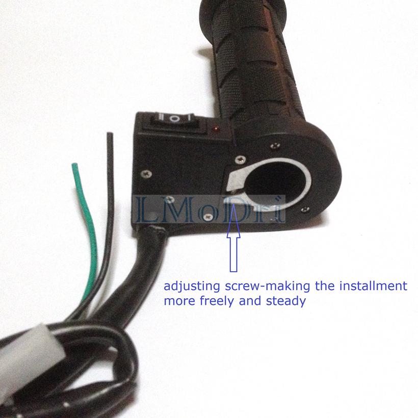 LMoDri, бесплатная доставка, универсальные грелки для руля мотоцикла, электрические нагревательные ручки для квадроциклов, 7/8 дюйма, 22 мм, формованная ручка с горячим подогревом