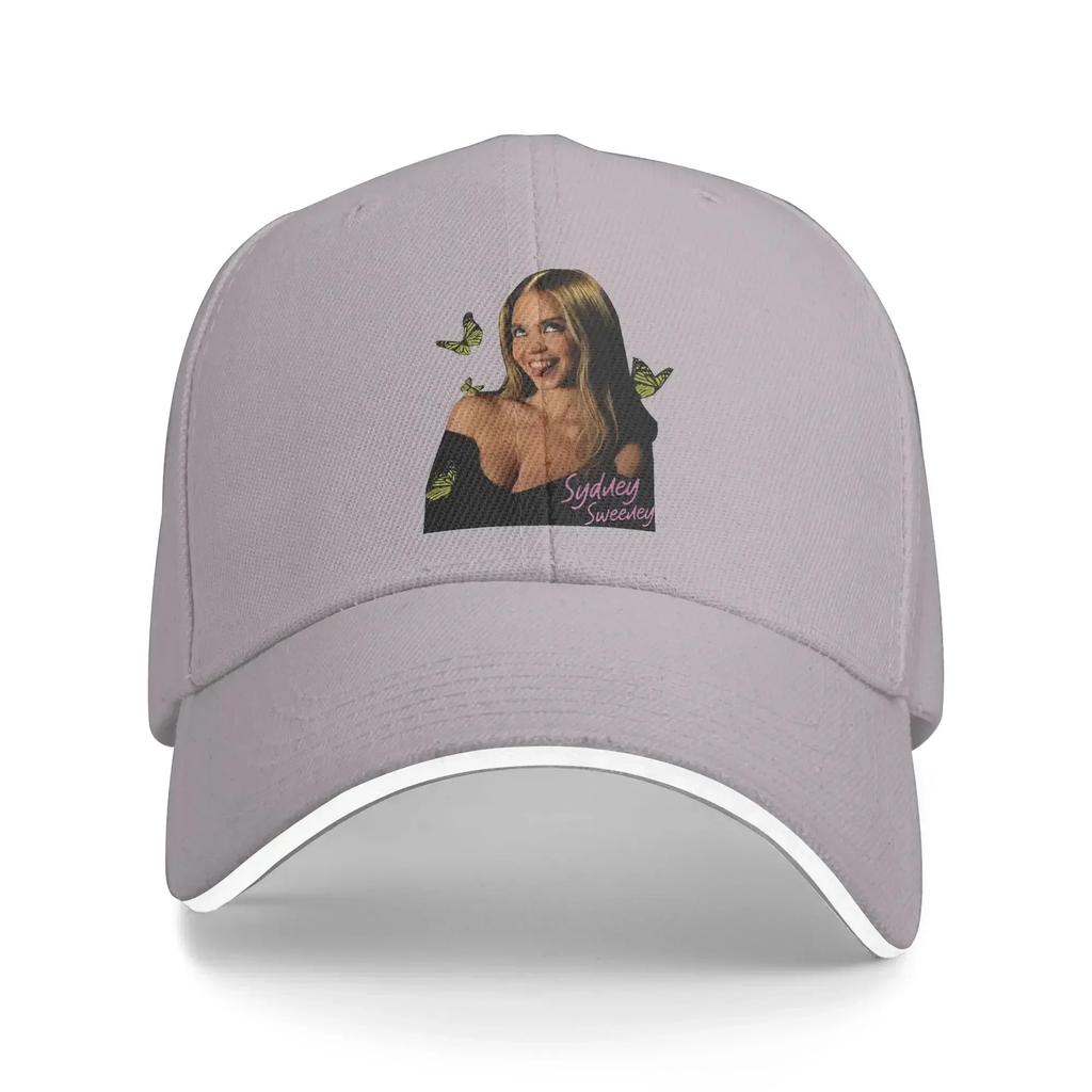 Spring Sydney Sweeney Butterfly Baseball Cap Kpop Rock Stylish Design Sun Hip Hop Hats Couple Women Hot Sale Snapback Cap