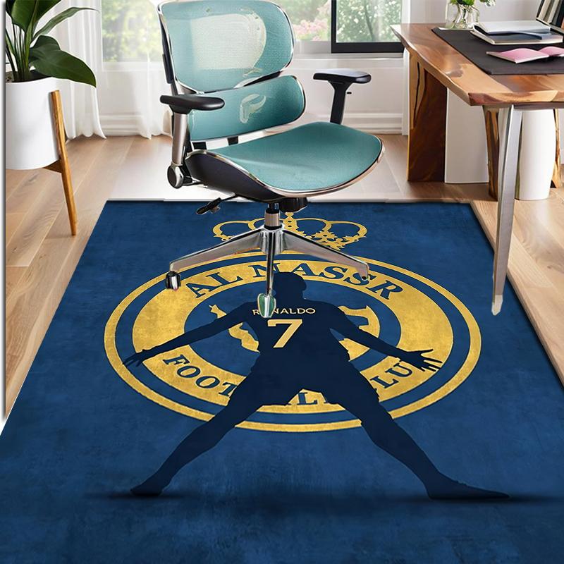 Cristiano Ronaldo Pattern Rug, Indoor/Outdoor Mat, for Picnic, Gameroom, Bedroom, Office, Living Room, Home Decor Carpet, Birthday Gift