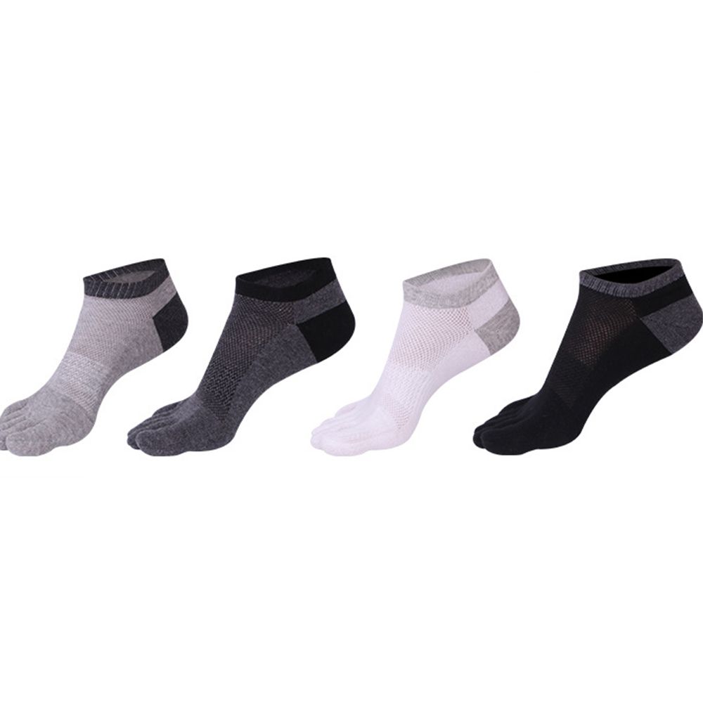 Ankle Breathable Invisible Cotton Toe Socks Five Toe Socks Men's Socks Five-Finger Socks Mesh Socks