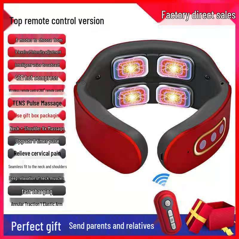 Умный электромагнитный импульсный массажер для шеи и позвоночника