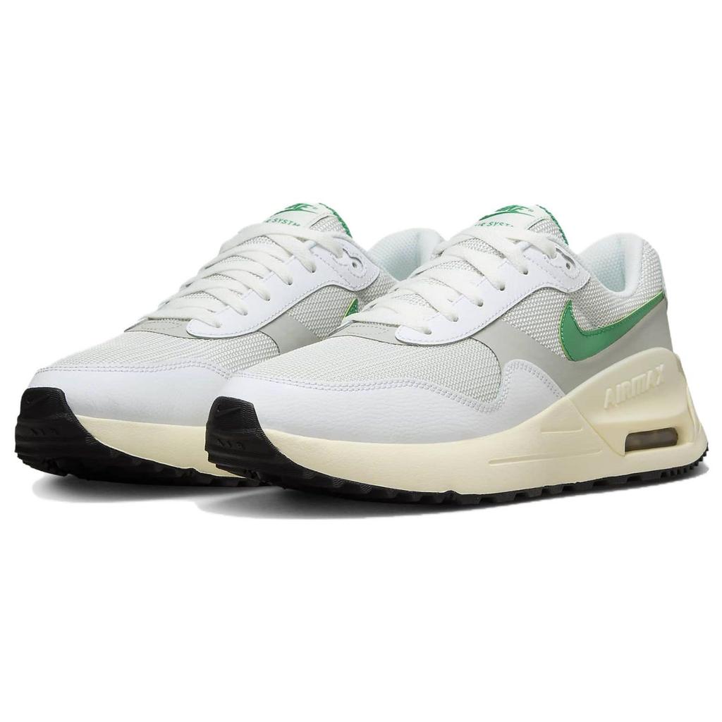 Nike Air Max Systm Удобные Универсальные Низкие Повседневные Кроссовки Мужские Белый Зеленый FN7441-025