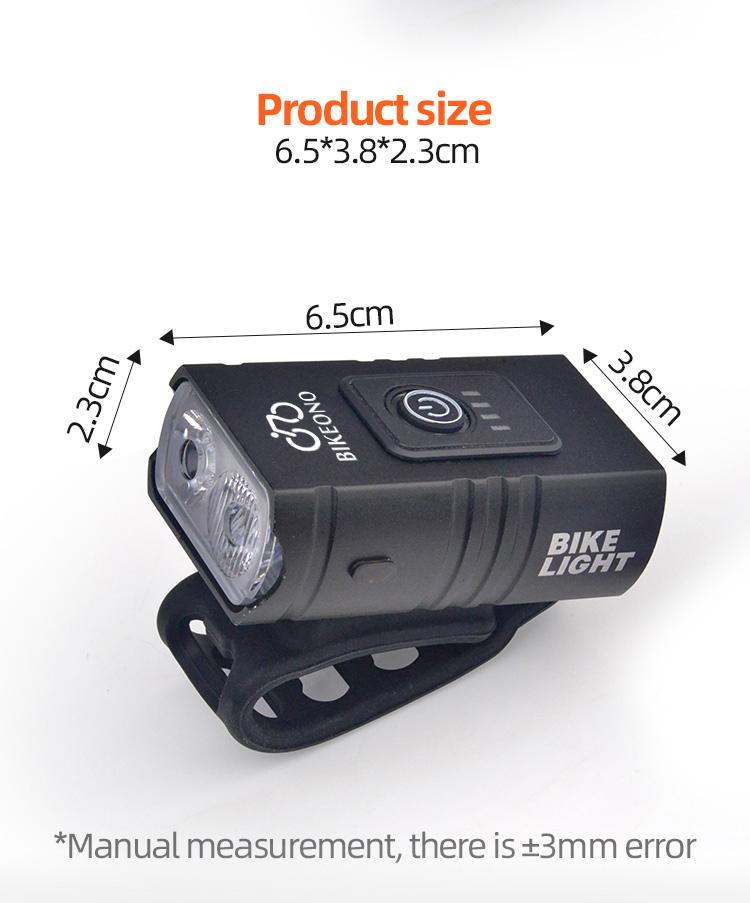 1000LM Велосипедная фара T6 Велосипедный светодиодный USB Перезаряжаемый фонарь Алюминиевый сплав Велосипедная фара Дальний свет Ближний свет