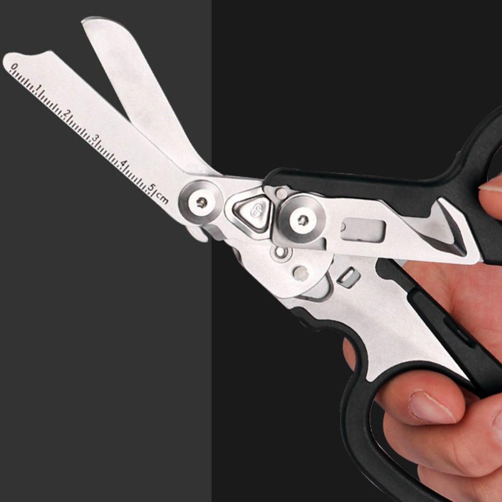 Folding Pliers Outdoor Survival Tool Multifunction Scissors Life Saving Scissors Emergency Response Shears Folding Scissors