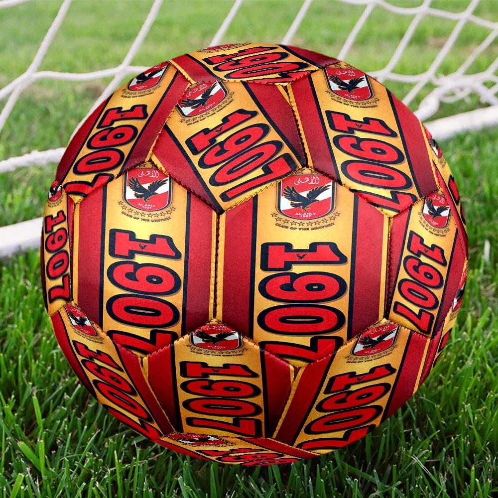 Al-ahly Fc Size 5 Soccer Balls, High-Quality, Anti-Slip, Protective Football, a Unique Gift Suitable for Birthdays, Christmas