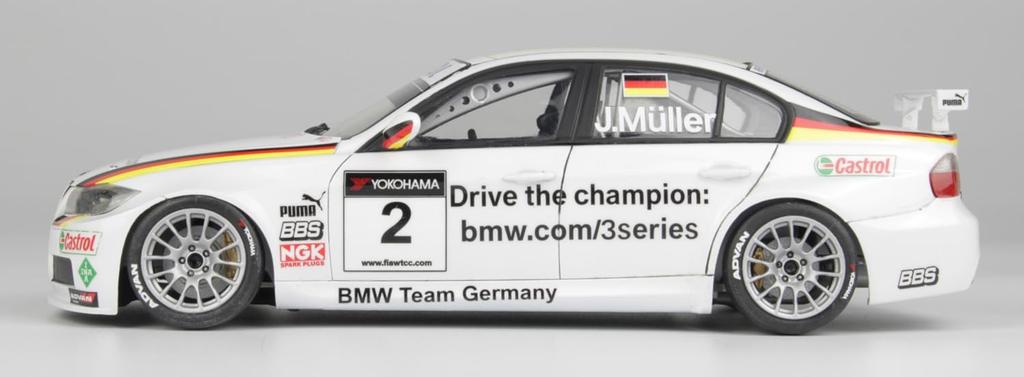 Гоночная серия BMW 320si E90 2008 WTCC Browns Hatch Winner Пластиковая модель PN24037 Platz/NuNu 1/24