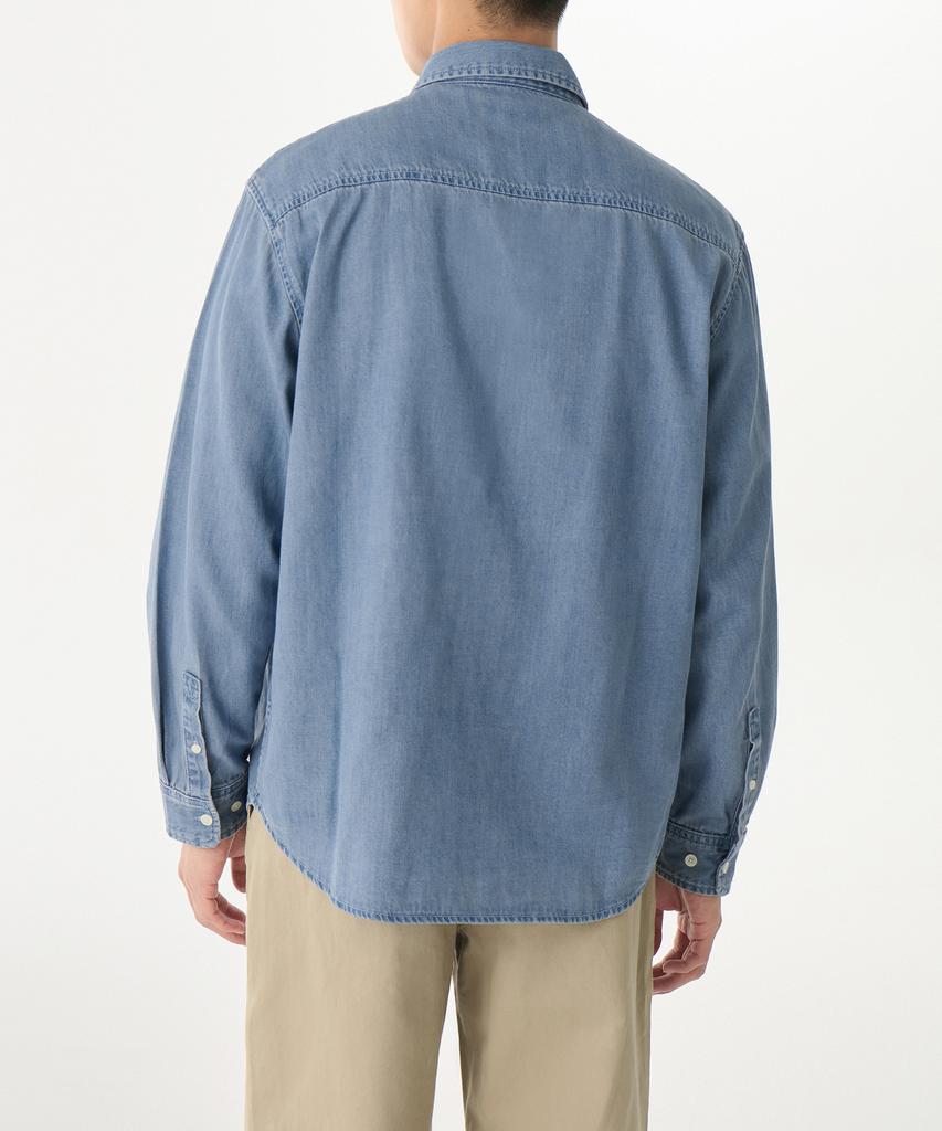 MUSINSA STANDARD Relaxed Denim Shirt [Light Indigo]