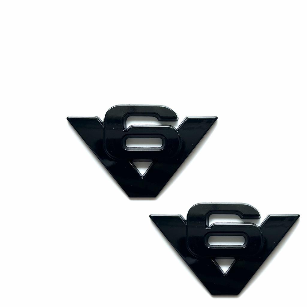 3D Metal Car Styling V6 V8 Displacement logo Fender trunk Rear Decal Emblem Badge Sticker
