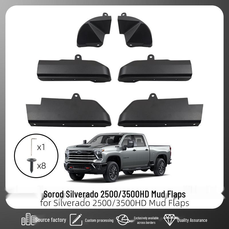 Chevy Silverado 2020-2025 Брызговики и Защита Углов Кузова и Кромки Дверей