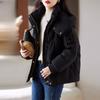 Women's Autumn and Winter Jackets Solid Color Hooded Thick Loose Windproof Short Women's Jacket