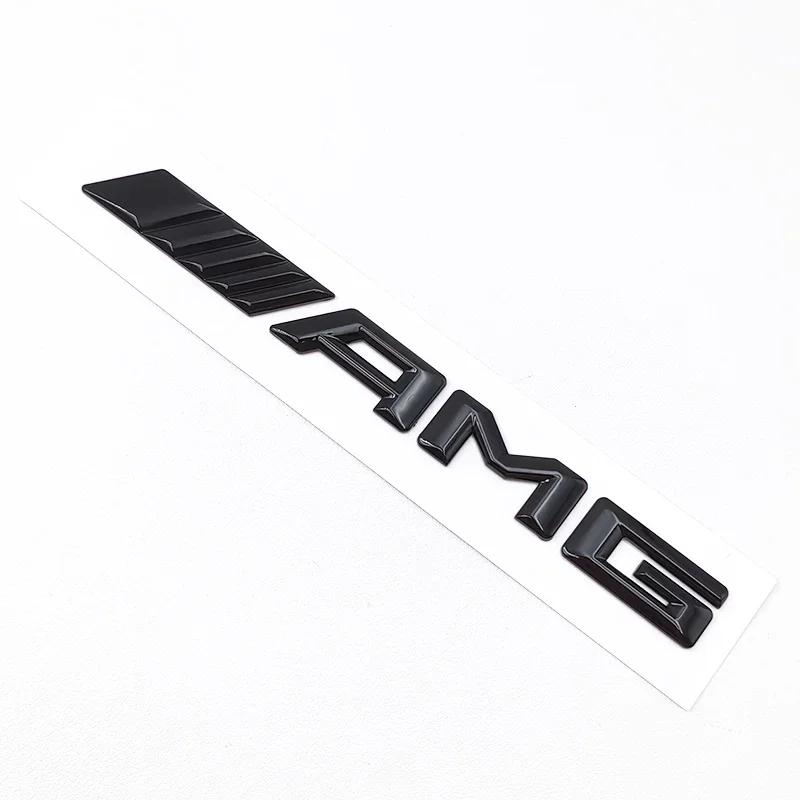 IXEA6 3D Black C63S Logo Letters V8 BITURBO Badge Car Rear Star Sticker Trunk AMG Emblem For Mercedes Benz AMG W205 C205 Accessories