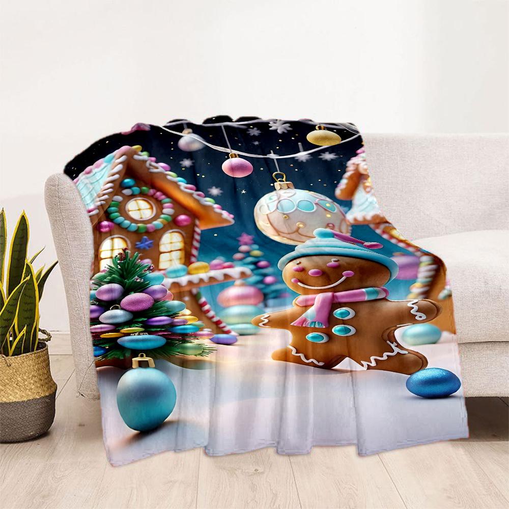 Christmas 168 Blanket Comfortable Suitable for Livingroom Sofa Seaside Four Seasons Multipurpose Stylish Decor Gifts For Family Or Friends