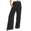 Women's Wide Leg Pants High Elastic Waisted In The Back Business Work Trousers Long Casual Pants