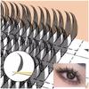 Comic Spire Cluster Lashes Kit 12 Rows Individual Lashes Mink Lashes Extensions  Eye Makeup Tools