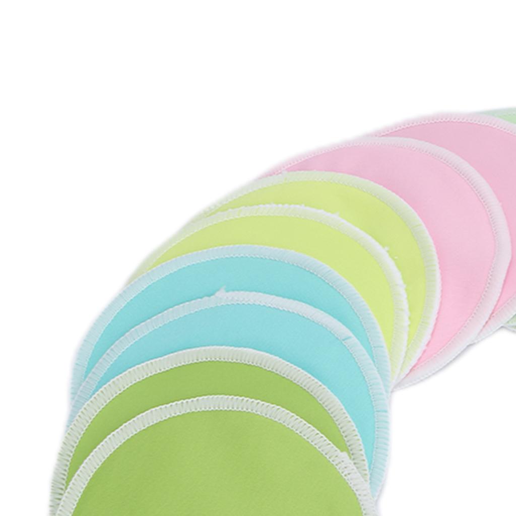 10pcs Reusable Breastfeeding Pads Fiber Washable LeakProof Nursing Breast Pads 12cm