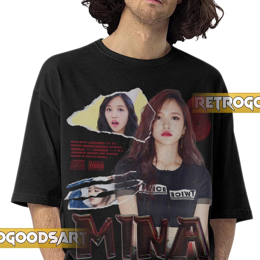 MINA TWICE GIRLGROUP Band Shirt / Mina Sharon Myoi Twice Tour / Twice Kpop GirlbandConcertMerch / Mina Vintage Retro Tee