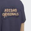 adidas Футболка с длинным рукавом и круглым вырезом Originals X Charr Letter Print, унисекс, цвет темно-синий HR3470