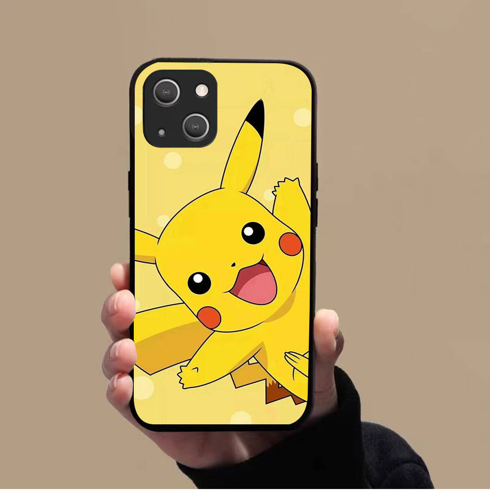 Мягкий чехол KK-44 Pikachu для Xiaomi Poco F5 F6 M6 X3 X6 Redmi 10A 10C 12C 13C 9A 9C 9T A3 A3X Note 8 9 10 11 12 13 C65 C50 C51 C55 Pro Plus 4G 5G