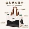 Crossbody Outdoor Dog Bag Adjustable Large Capacity Backpack Handbag Portable Travel Bag Cat Backpack Carrier