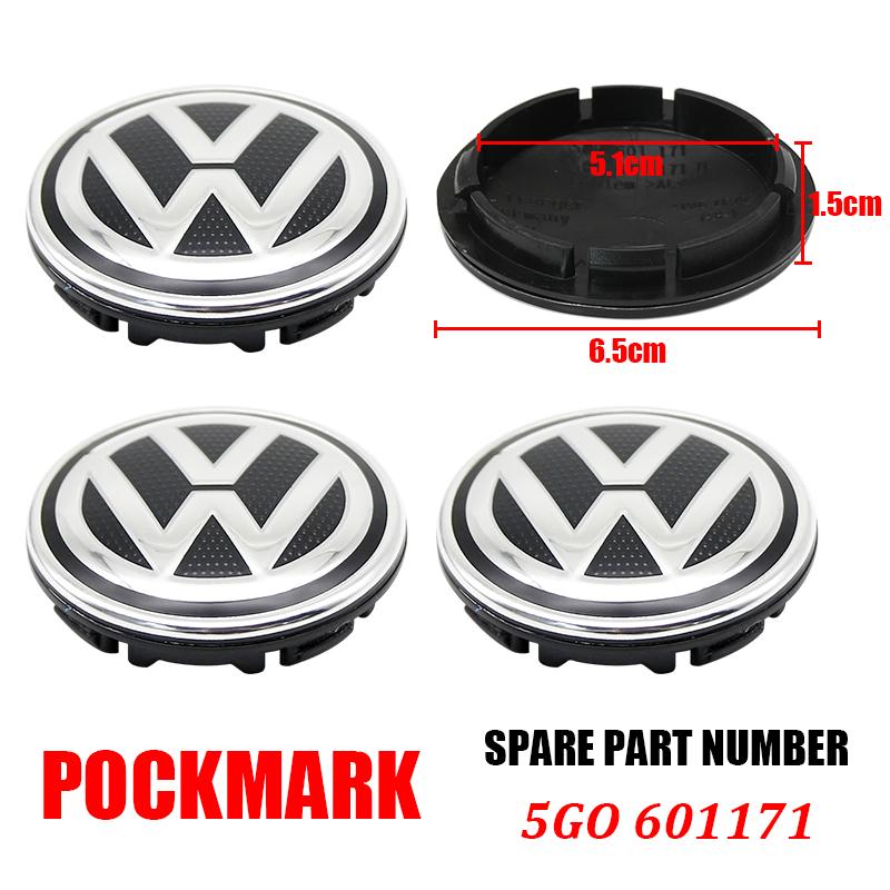 hijk1 4pcs VW Wheel Center Hub Caps 56mm 65mm 70mm Wheel Cover For Touran Golf 4 5 6 7 Polo Passat B5 B6 B7 CC 3D Premium Plus Pro Kit