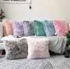 18" Soft Fur Double Faced Plush Throw Pillow Cases Home Decor Sofa Cushion Cover