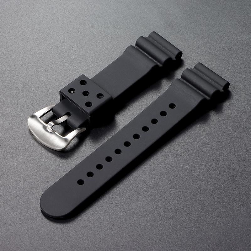 Силиконовый ремешок 20 мм 22 мм Ремешок для часов Водонепроницаемый ремешок для мужчин Женщин для Seiko No.5 SKX007 SKX009 для Seiko Prospex SRP777J1