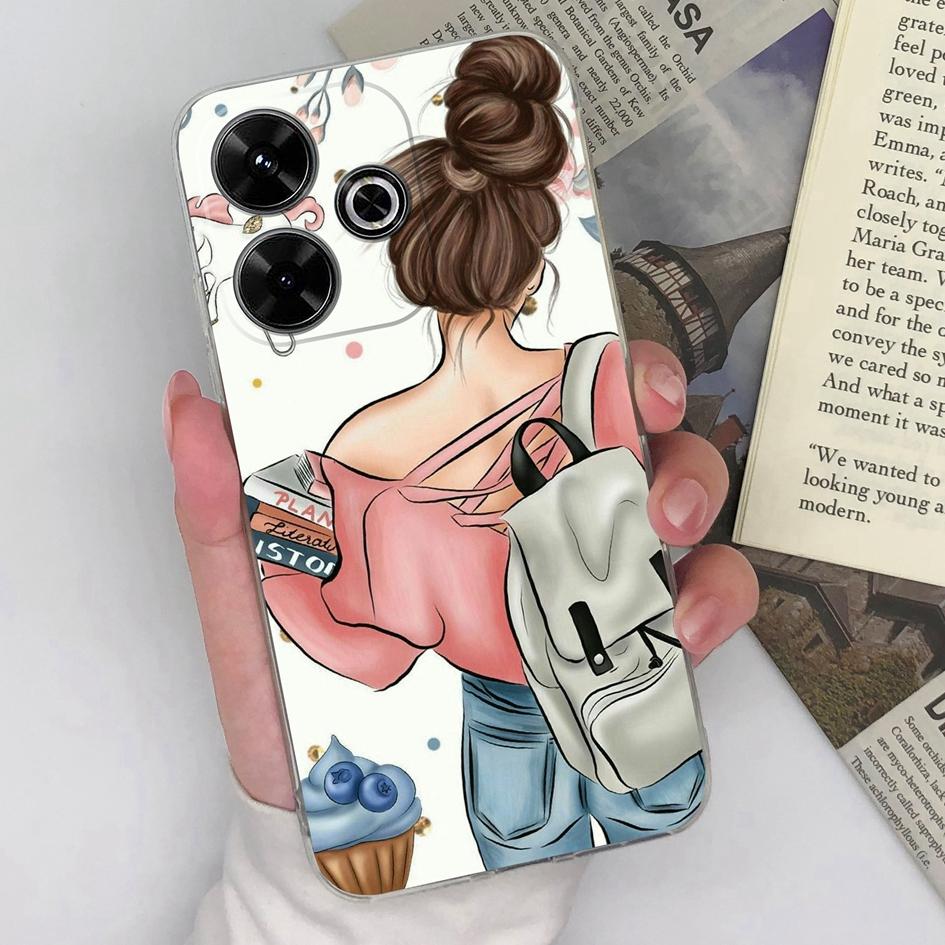 Совместимость с Xiaomi Redmi A3 Pro A4 Note 14 Pro Plus 13 14C 14R K80 Pro K70 Ultra 4G 5G новый чехол милый сова прозрачный силиконовый прочный противоскользящий для Redmi