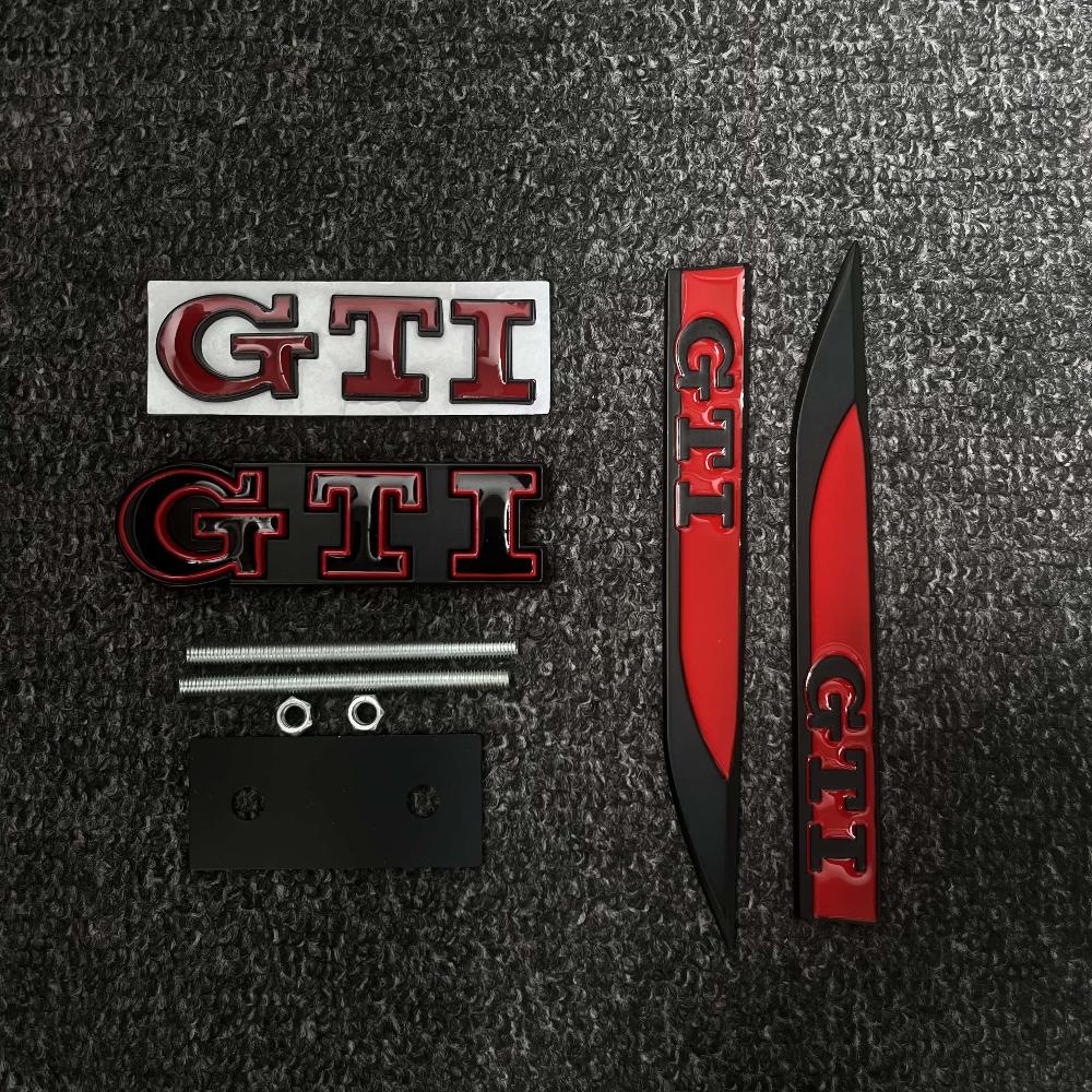 2026 Hot VOLKSWAGEN 3Pcs 3D Metal Car Trunk Logo Sticker Grill Emblems Badge Decals For VW Golf 2 3 4 5 6 8 MK2 MK3 MK4 MK5 MK6 zf5