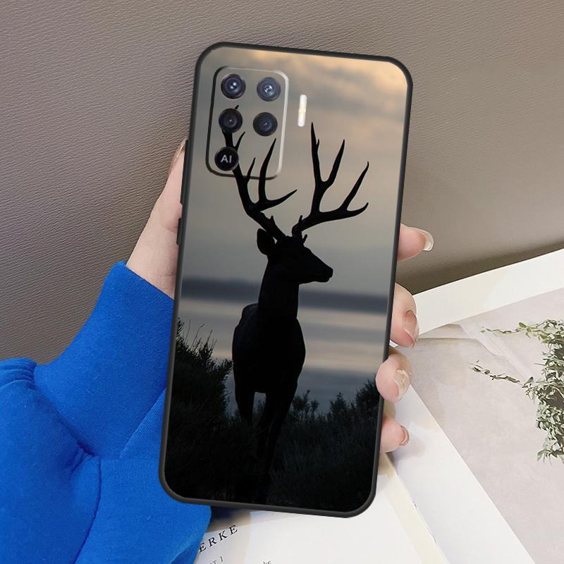 Камуфляжный чехол с изображением оленя для OPPO A5 A9 A31 A53 2020 A53S A1K A15 A16 A52 A72 A92 A83 A91 A54 A74 A94, чехол