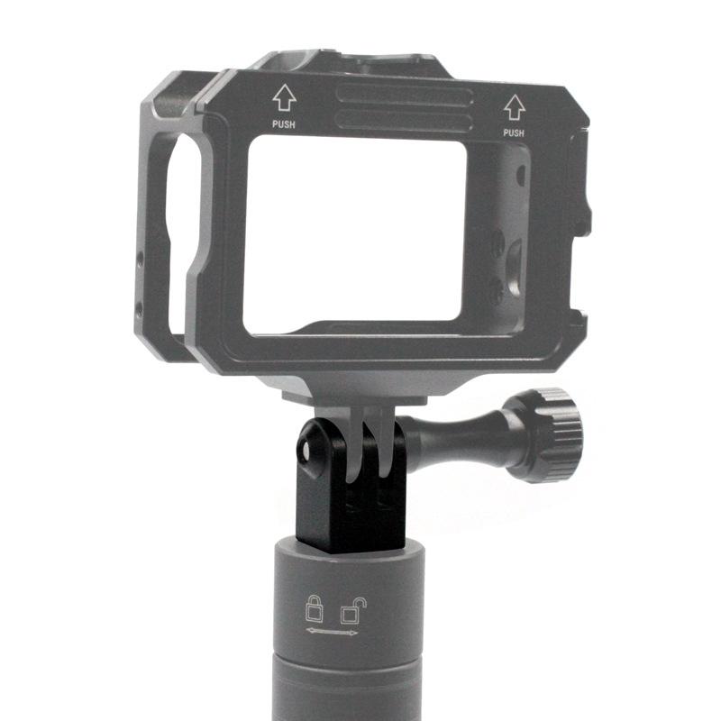 Адаптер для штатива из алюминиевого сплава 1/4 дюйма для камеры GoPro Hero 13 12 11 10 9 Insta360 X2 X3 X4 SJCAM AKASO DJI Osmo Action 5 4 3