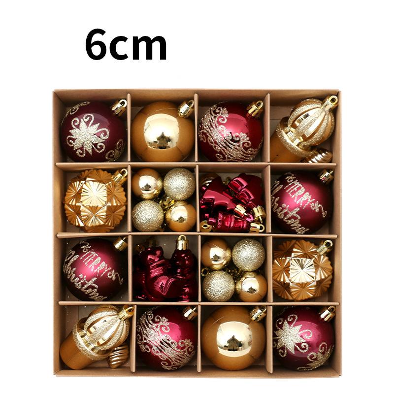 42 шт. 6 см Рождественский шар Шампань Рождественская елка Подвесные подвески Украшения Рождественское украшение для дома 2026 Подарки для новогодней вечеринки