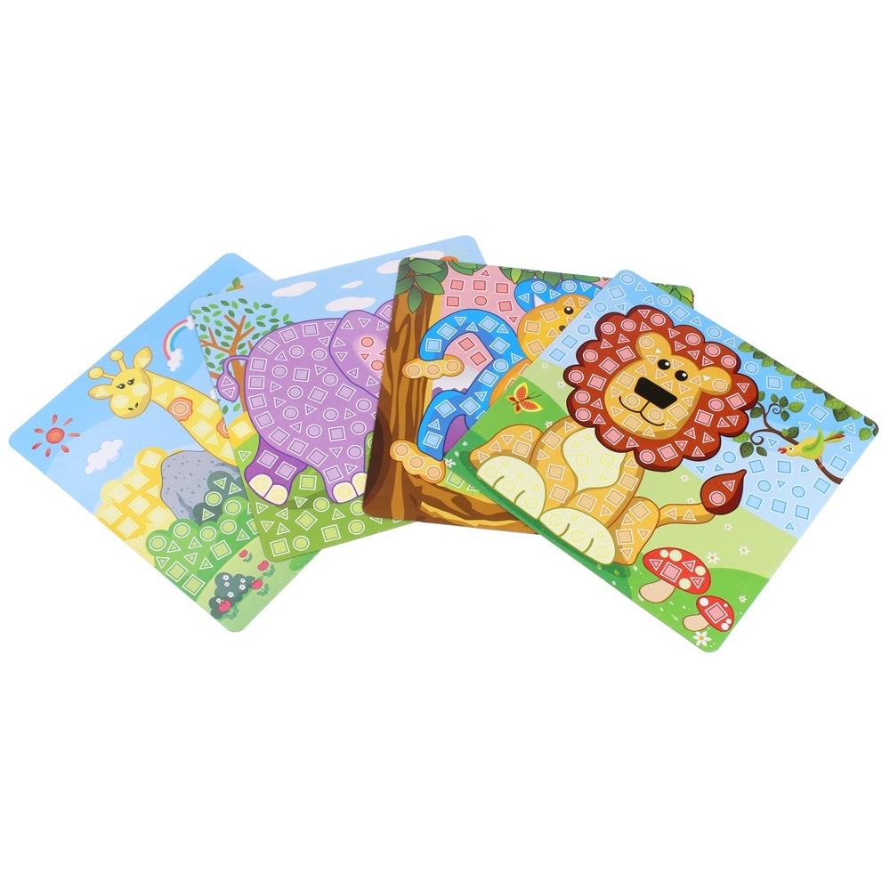 Foam Mosaic Safari Animals Templates Creative Set