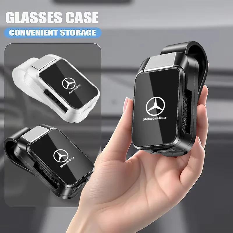 Car Glasses Clip Sun Visor Automotive Sunglasses Holders For Mercedes Benz W176 W166 W211 W204 CLA W205 CLS GLA Car Accessories WXYZ1