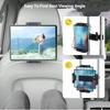 Car Headrest Phone Tablet Holder Adjustable Extension Arm Mount for 4.7-12.9 Inch iPad iPhone Devices Back Seat Travel Bracket