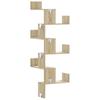 6-Tier irregular corner shelf, storage and display racks for living room, bedroom, hallway, entryway, and bathroom, 45x45x147cm