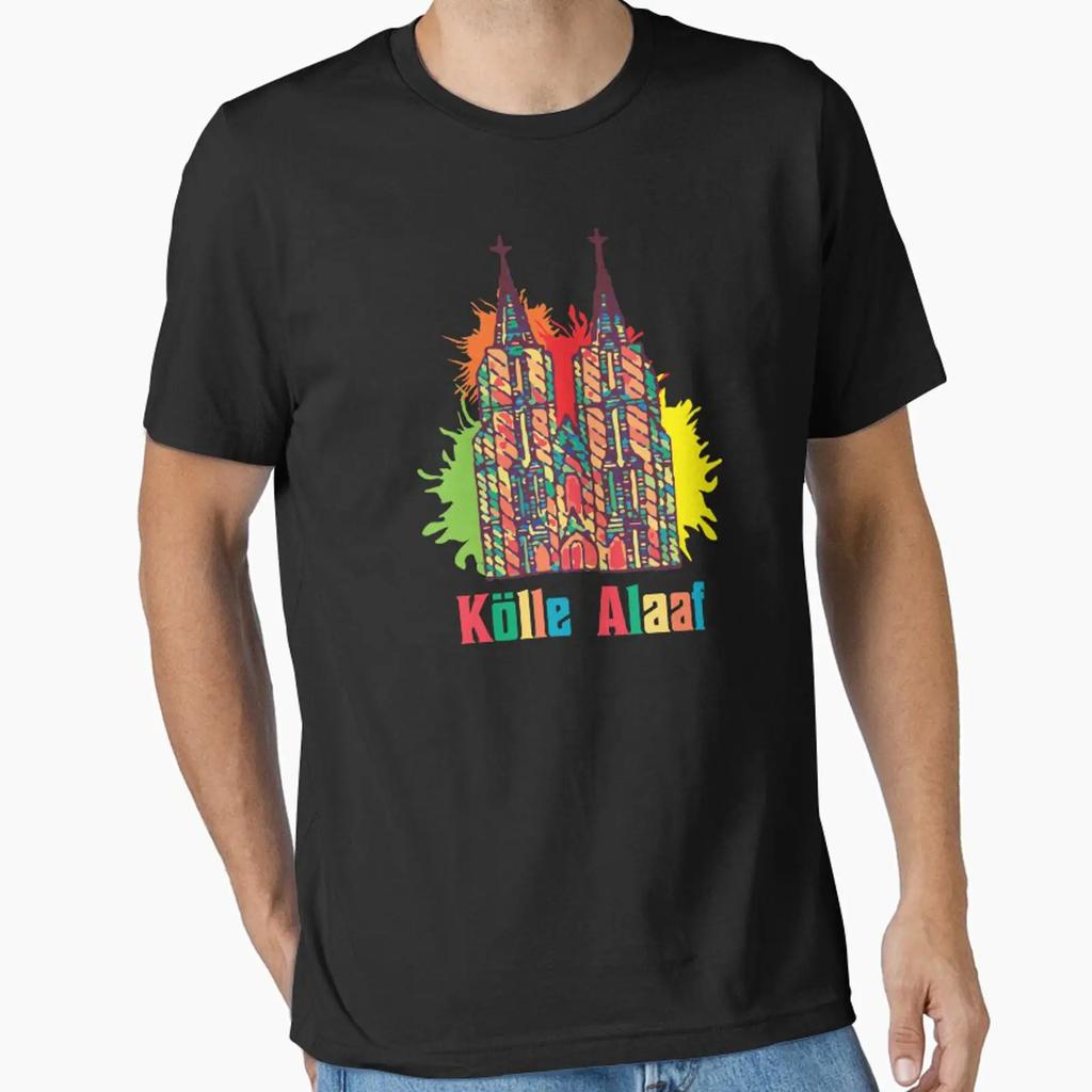 Klner Karneval Klle Alaaf T Shirt Essential vintage Washed Versatile Stretched Top For Everyday Wear Soft graphic Breathable