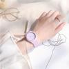 Candy Colors Silicone Strap Quartz Wristwatch Student Watch INS Korean Fashion Trendy Ladies Wristwatch Simple Versatile Clock