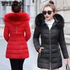 Winter Coat Women Winter Jacket Womens Parkas Warm Detachable Fur Collar Slim Fit Outwear