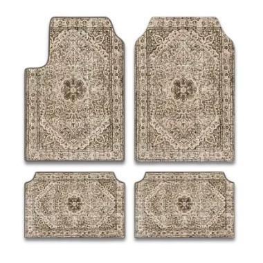 Vintage Persia Kilim Complete Car Foot Mat Machine Made Suede Anti-Skid PVC Bottom Wear Resistant Universal Car Interior Rug