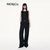 MO&Co. C+ Series High-Waist Acetate Wool Wide-Leg Trousers