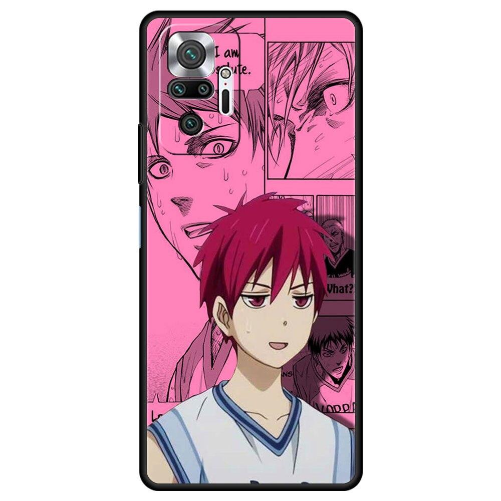 Case for Redmi 9 9a 10 8t 9c K40 for Xiaomi Redmi Note 11 10 9 Pro 11T 11proplus Cover 8pro 7 9S 9T Funda Kuroko No Basket