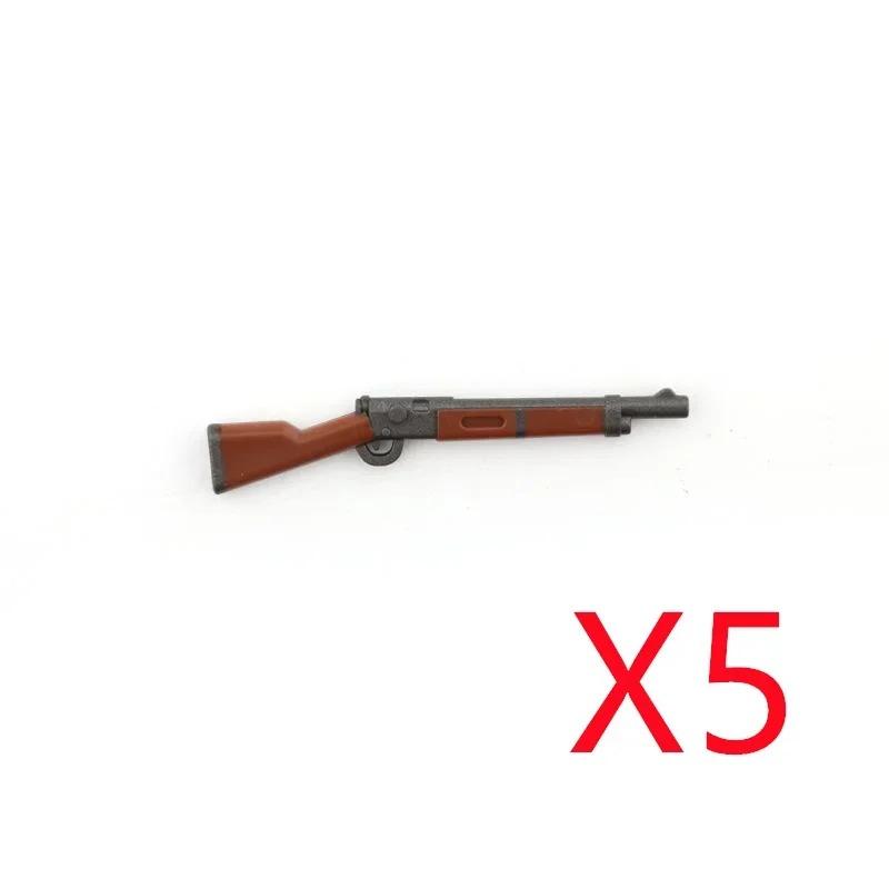 5 СМ Вторая мировая война Военные строительные блоки Американские Немецкие Советские Фигурки солдат Оружие Аксессуары Пистолеты Пистолет Снайперский ремень Мини-кирпичики MOC