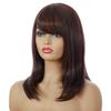 Женский темно-коричневый парик средней длины, волнистый парик, синтетические натуральные волосы для женщин, термостойкие парики для косплея, ежедневные парики