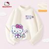 Hello Kitty Girls' Fleece-Lined Base Layer Shirt, Children's Long-Sleeve T-Shirt, Thermal Top in Pink, Stylish Inner Wear