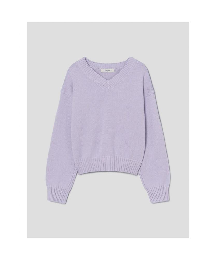 8SECONDS Shallow V-Neck Pullover Lavender