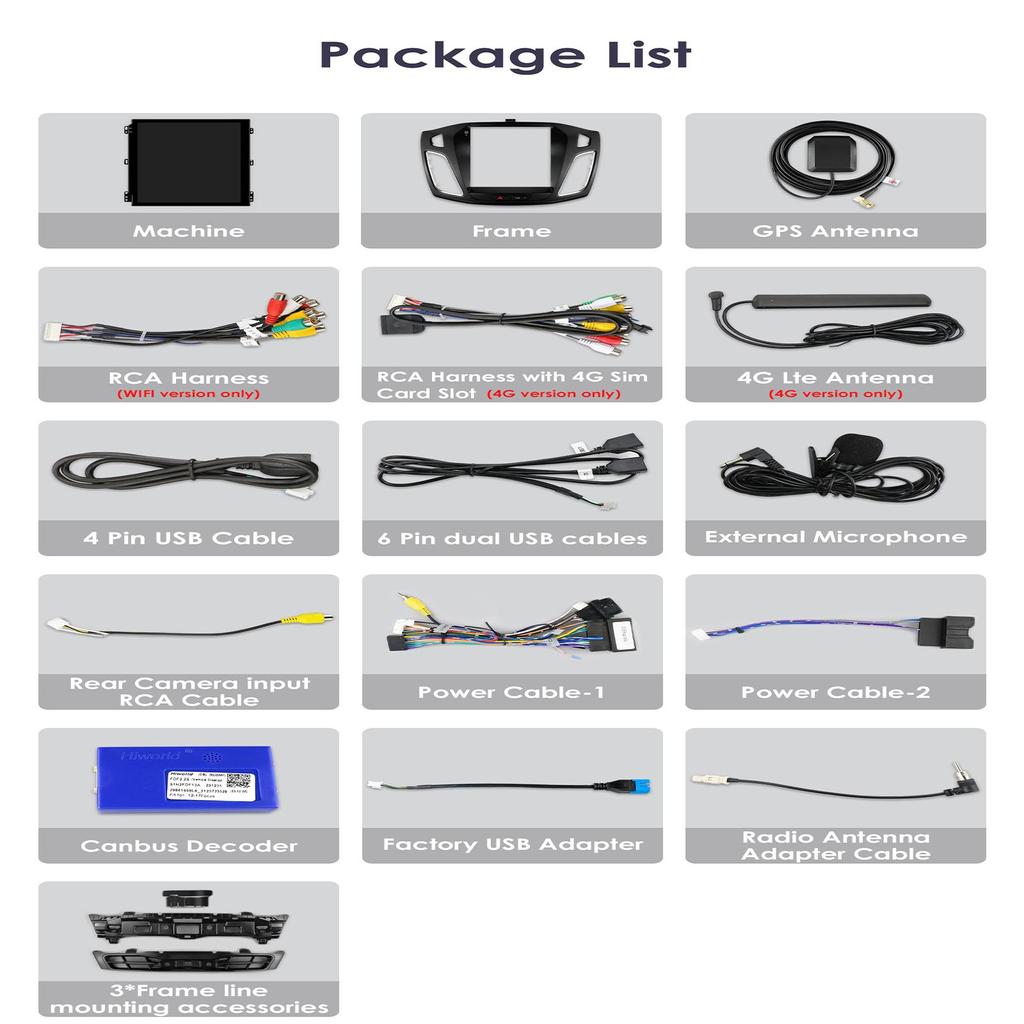 OSSURET Carplay 4G-LTE 7862 DSP 9,7-дюймовый 2 Din Android автомобильный радиоприемник GPS для Ford Focus 3 Mk 3 2011 - 2019 интеллектуальный мультимедийный видеоплеер RDS WIFI