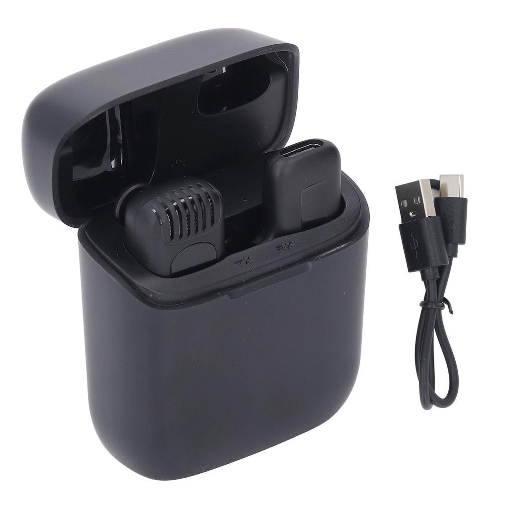 Беспроводная петличная микрофонная система USB C шумоподавление беспроводной микро конденсаторный микрофон 65 футов